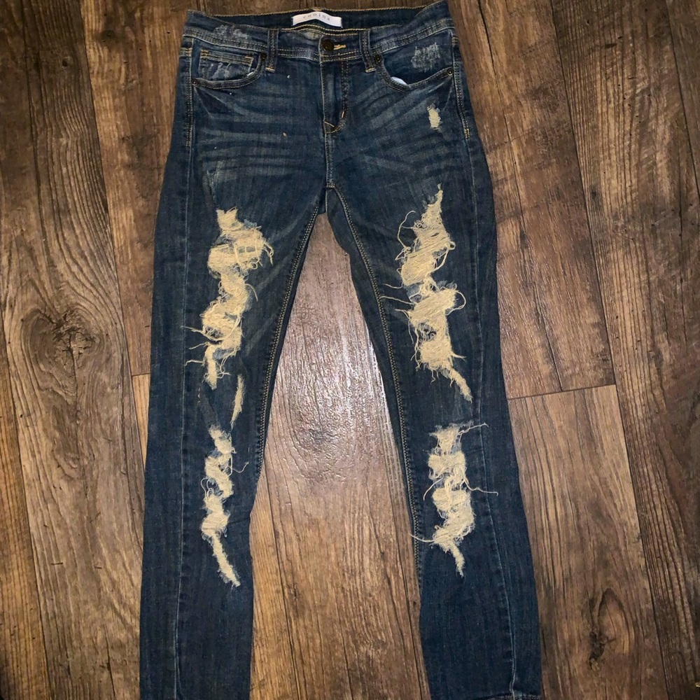 Distressed Denim Jeans